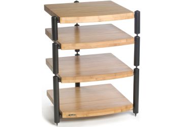 Atacama Eris Eco 5.0 4 Shelf Hifi Stand medium stain bamboo