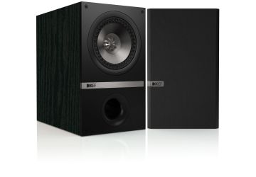 KEF Q100 Bookshelf Loudspeakers in black oak