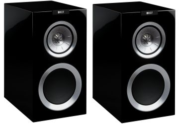 KEF R300 Bookshelf Loudspeakers in black