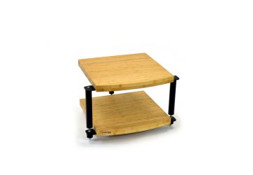 Atacama Eris 2 Eco - 2 Shelf - Medium Bamboo & Black Frame