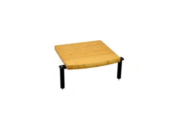 Atacama Eris 2 Eco - 125mm Shelf - Medium Bamboo & Black Frame