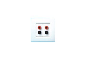 QED WM11 Wall Mount 4mm Banana Socket